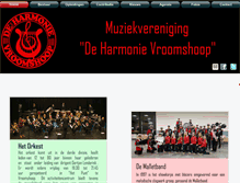 Tablet Screenshot of deharmonievroomshoop.nl